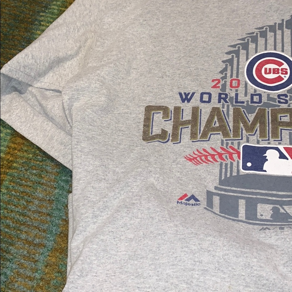 2016 World series champions long sleeve tee Grey - Picture 2 of 4